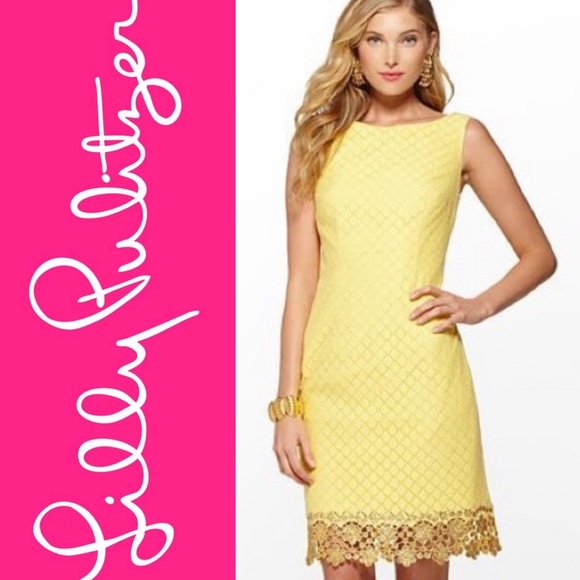 Lilly Pulitzer Yellow Dawson Dress 